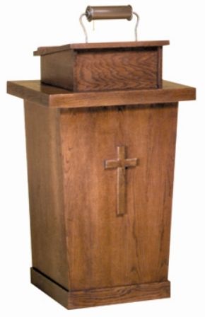 Lectern 6500 Two Interior Shelves 36 W